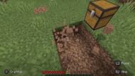 Dig out six blocks near the chest in two rows of three blocks (Image via SuperXee/YouTube)